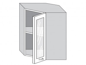 1.60.3у Шкаф настенный (h=720) угловой на 600мм со стекл. дверцей в Каменске-Уральском - kamensk-uralskij.magazin-mebel74.ru | фото