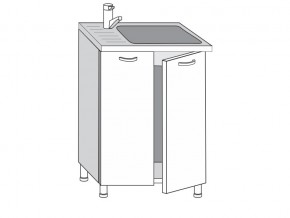 2.60.2мн Шкаф-стол на 600мм под накладную мойку с 2-мя дверцами в Каменске-Уральском - kamensk-uralskij.magazin-mebel74.ru | фото