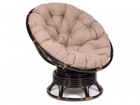 Кресло-качалка Papasan w 23/01 B с подушкой Antique brown, экошерсть Коричневый в Каменске-Уральском - kamensk-uralskij.magazin-mebel74.ru | фото