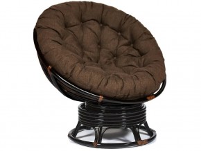 Кресло-качалка Papasan w 23/01 B с подушкой Antique brown, ткань Коричневый в Каменске-Уральском - kamensk-uralskij.magazin-mebel74.ru | фото