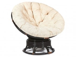 Кресло-качалка Papasan w 23/01 B с подушкой Antique brown, ткань Старт в Каменске-Уральском - kamensk-uralskij.magazin-mebel74.ru | фото