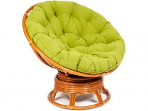 Кресло-качалка Papasan w 23/01 B с подушкой Cognac, флок Олива в Каменске-Уральском - kamensk-uralskij.magazin-mebel74.ru | фото