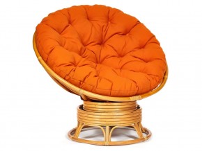 Кресло-качалка Papasan w 23/01 B с подушкой Honey, ткань Оранжевый в Каменске-Уральском - kamensk-uralskij.magazin-mebel74.ru | фото