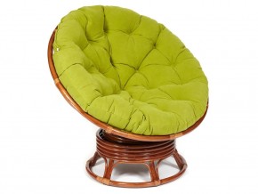 Кресло-качалка Papasan w 23/01 B с подушкой Pecan, флок Олива в Каменске-Уральском - kamensk-uralskij.magazin-mebel74.ru | фото