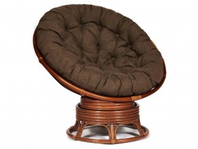 Кресло-качалка Papasan w 23/01 B с подушкой Pecan, ткань Коричневый в Каменске-Уральском - kamensk-uralskij.magazin-mebel74.ru | фото