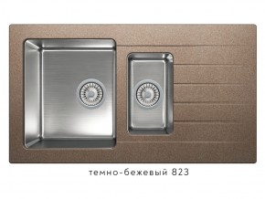 Мойка комбинированная Tolero twist TTS-890 Темно-бежевый 823 в Каменске-Уральском - kamensk-uralskij.magazin-mebel74.ru | фото